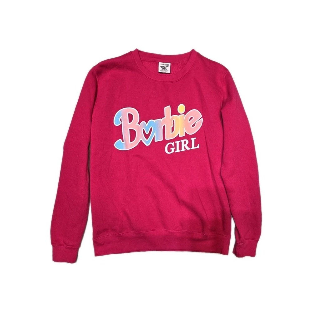 Pacific & Co Women's Pullover Sweatshirt M Pink Barbie Girl